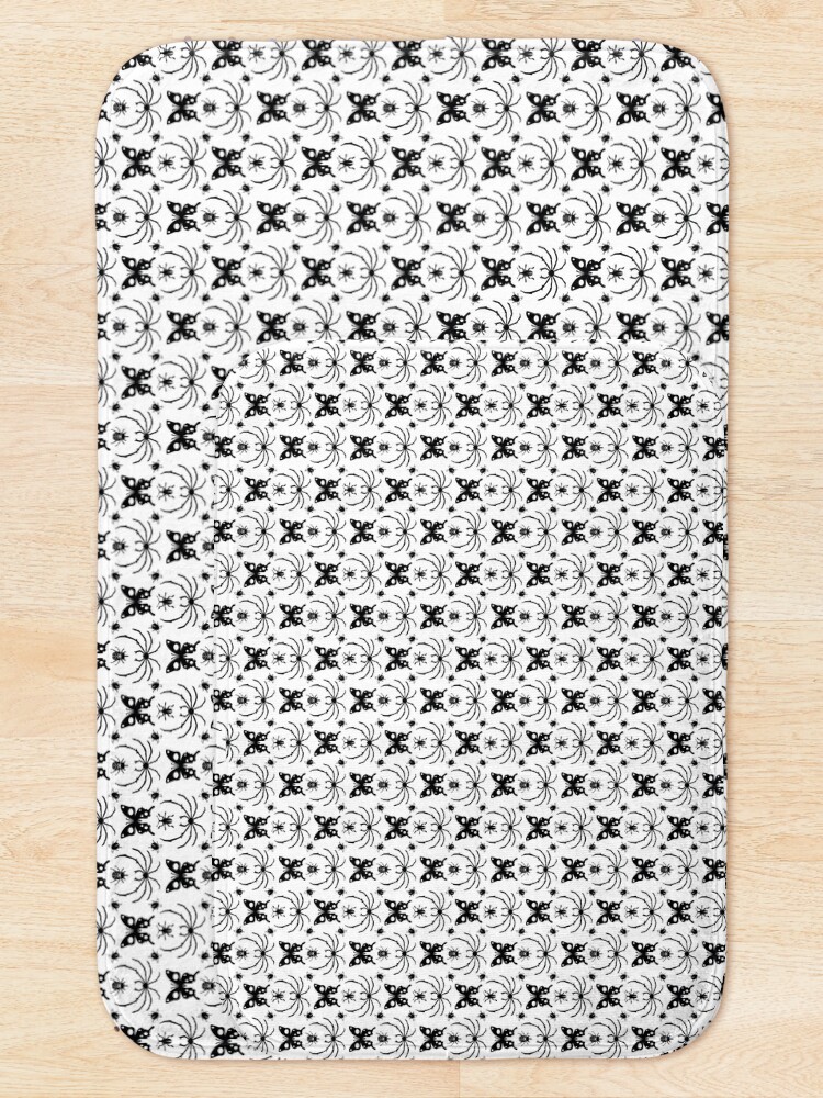 Thumbnail 5 of 6, Bath Mat, Insect and Crab Pattern designed and sold by FouShop.