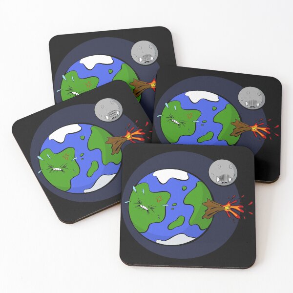 Item preview, funny Earth diarrhea poo moon shocked volcano Irruption designed and sold by GreyEyedMage.