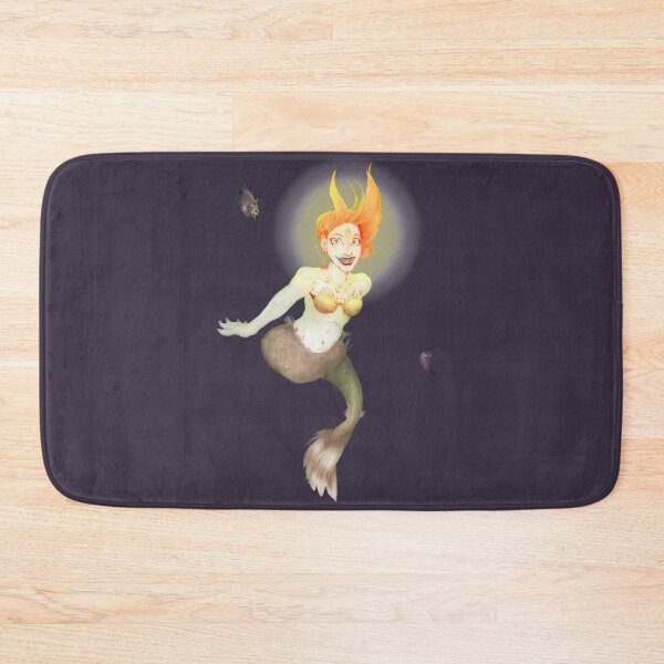 Item preview, Anglerfish Mermaid - Creepy Mermaid Fantasy Art designed and sold by FishWithATopHat.