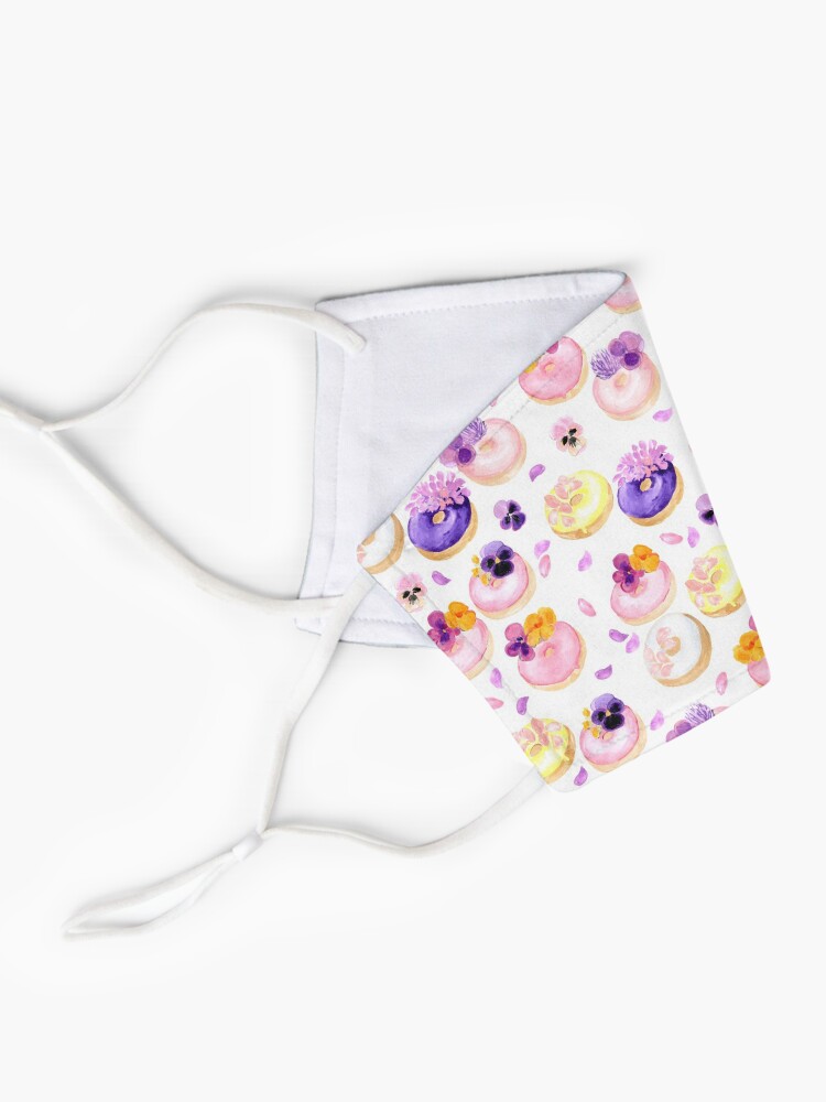 Alternate view of Floral donuts Mask