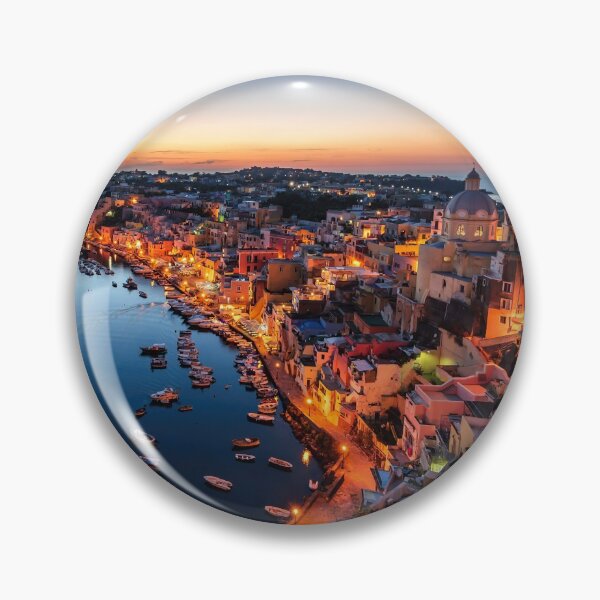 Item preview, Procida island at night, Italy designed and sold by Lucas-Photo.