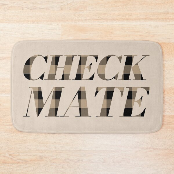 Item preview, CHECKMATE With Brown Check Pattern designed and sold by THNKDESIGN.