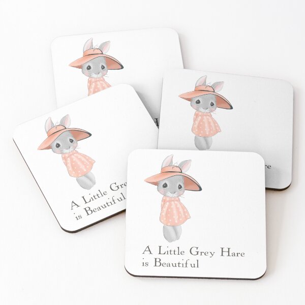 Item preview, A little grey hare is beautiful designed and sold by Dabs-Doodles.