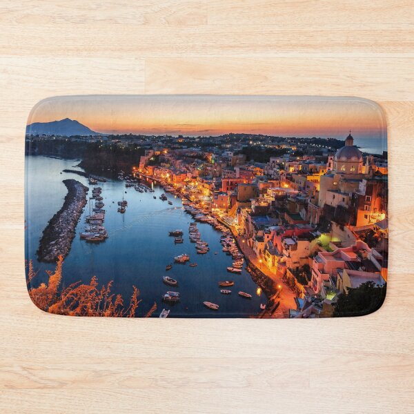 Item preview, Procida island at night, Italy designed and sold by Lucas-Photo.