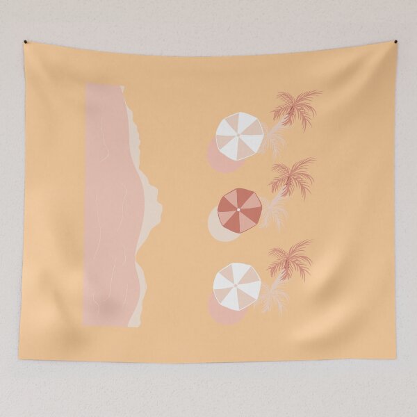 Item preview, Beach Vibes Abstract Pastel Art designed and sold by raliceyoga.