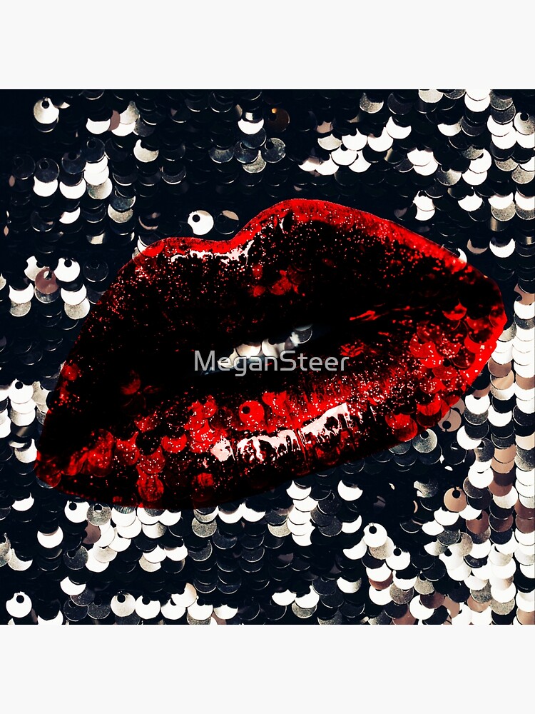 Red Lips and Sequins by MeganSteer