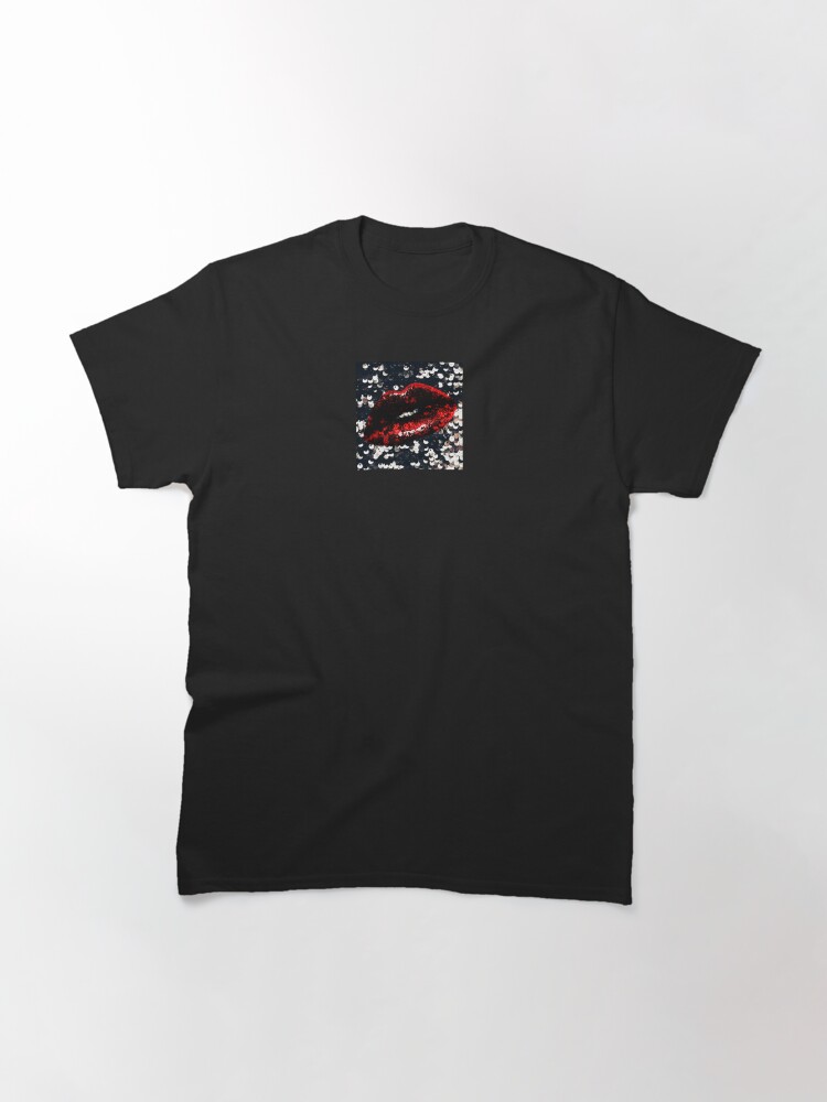 Alternate view of Red Lips and Sequins Classic T-Shirt