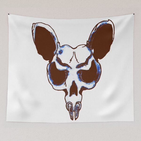 Item preview, Rat Skull ( Brown and Blue)  designed and sold by VickyGood.