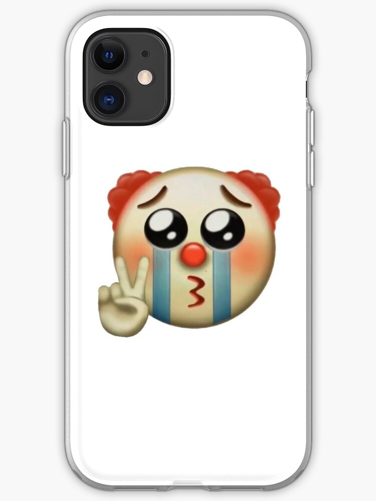 Sad Clown Emoji Twitter Iphone Case Cover By Jaraya Redbubble