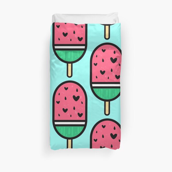 Watermelon Popsicle Duvet Cover