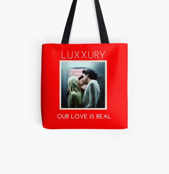 LUXXURY "Our Love is Real" All Over Print Tote Bag