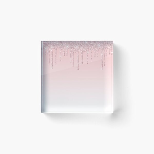 Item preview, Womens Elegant Light Pink Dripping Glitter Nail Polish Effect Printed Sparkle Texture designed and sold by UniQueensShop.