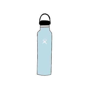 blue hydro flask water bottle  Sticker for Sale by mostlybubble