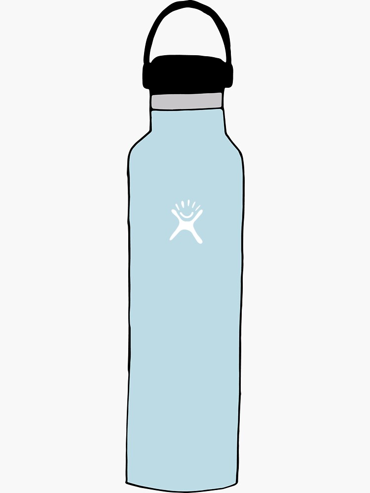 blue hydro flask water bottle  Sticker for Sale by mostlybubble