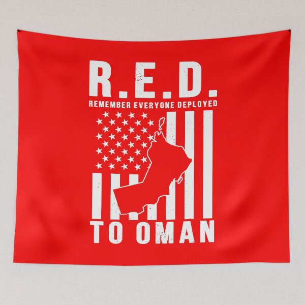 Item preview, RED Friday Remember Everyone Deployed to Oman designed and sold by Gold Wings Tees.