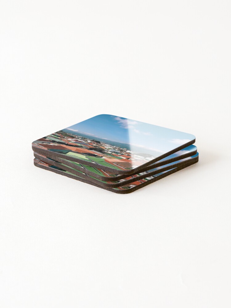 Thumbnail 4 of 5, Coasters (Set of 4), Costa Rican Rooftops designed and sold by mmreynol.