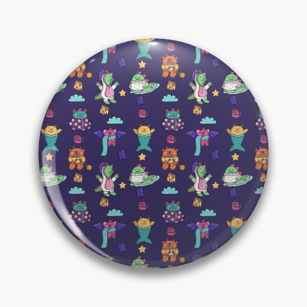 Item preview, Patrón de monstruos de quedarse en casa designed and sold by Mariana Ramírez.