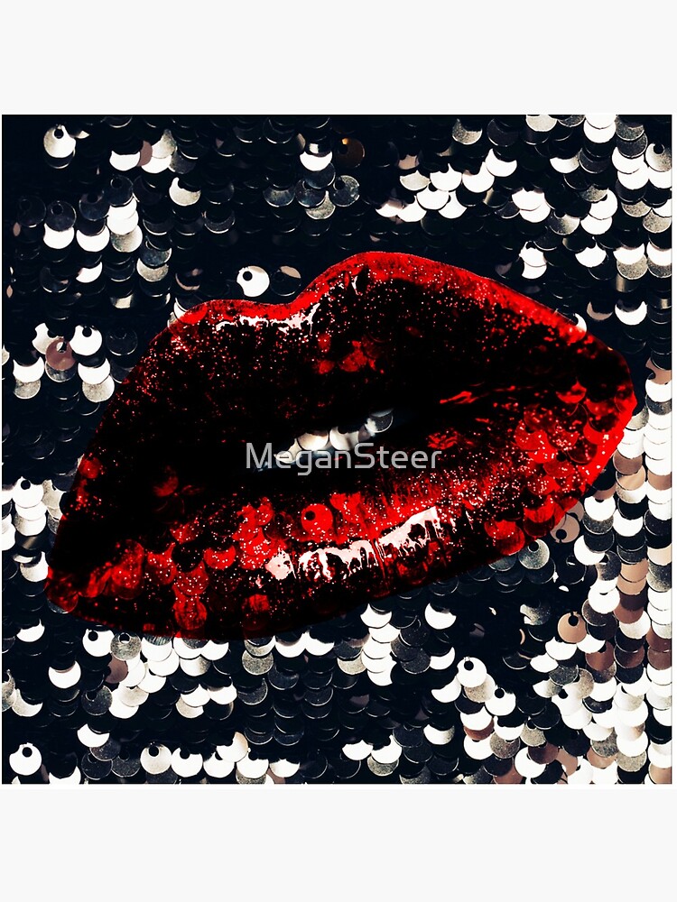 Red Lips and Sequins by MeganSteer