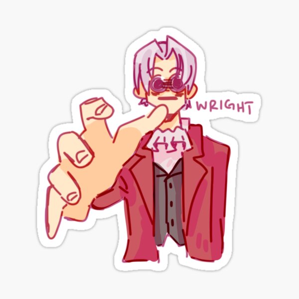 w r i g h t Sticker
