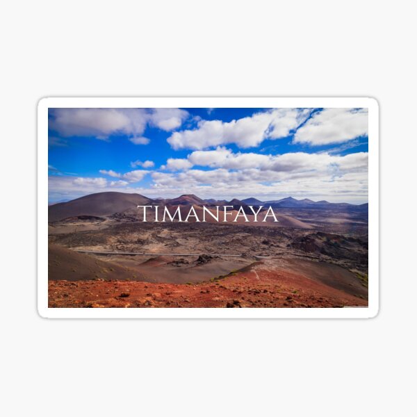 Timanfaya (Lanzarote) by SmileMoreAgain Sticker