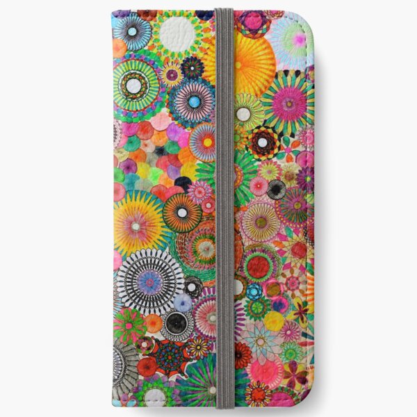 Childhood Dreams, a colourful spirograph drawing! iPhone Wallet