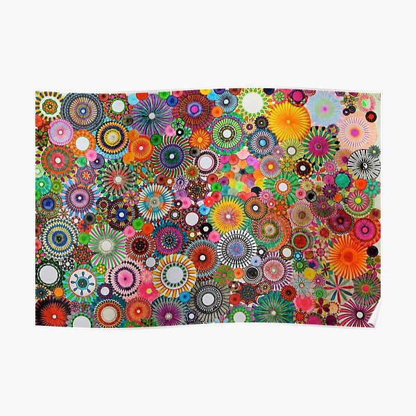 Childhood Dreams, a colourful spirograph drawing! Poster