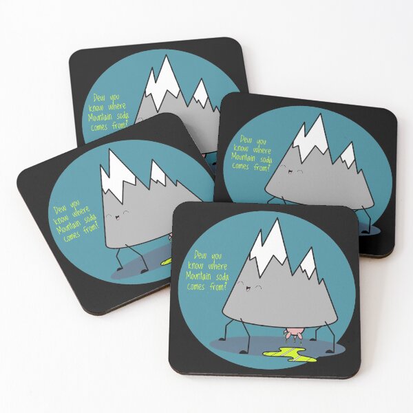 Item preview, Mountain with utters leaking Mountain Dew designed and sold by GreyEyedMage.
