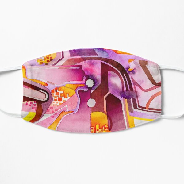 Sunberry - Abstract Watercolor Painting Mask