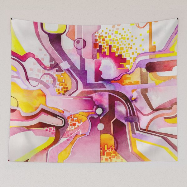 Item preview, Sunberry - Abstract Watercolor Painting designed and sold by jeffjag.