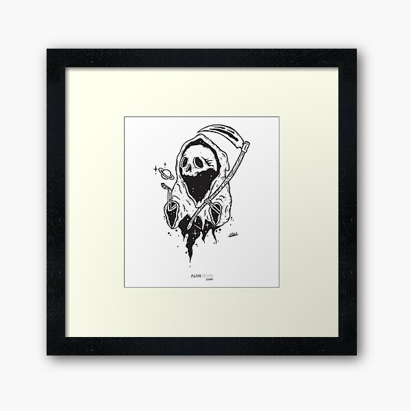 If a man has no purpose his life is just continuous death Framed Art Print