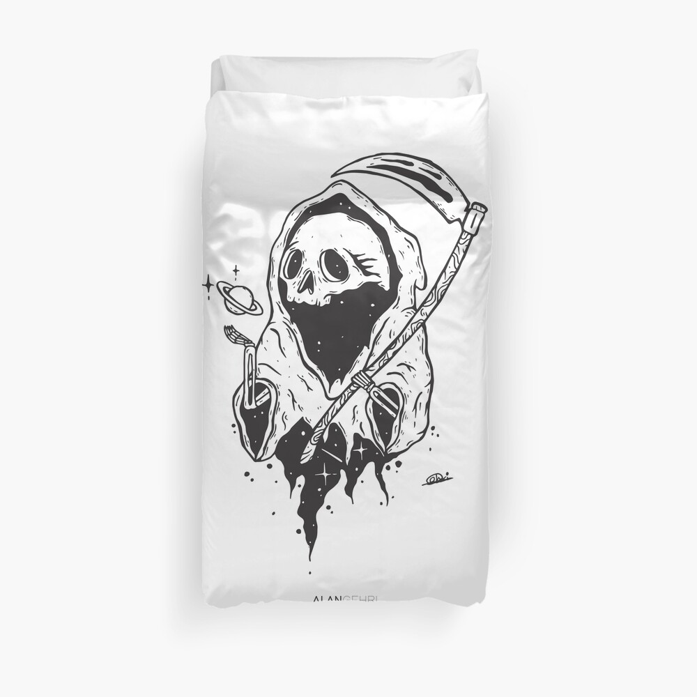 If a man has no purpose his life is just continuous death Duvet Cover