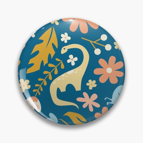 Item preview, Dinosaurs + Unicorns in Coral + Blue designed and sold by latheandquill.