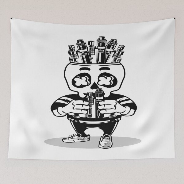 Item preview, Vape skull designed and sold by cartoonbug.