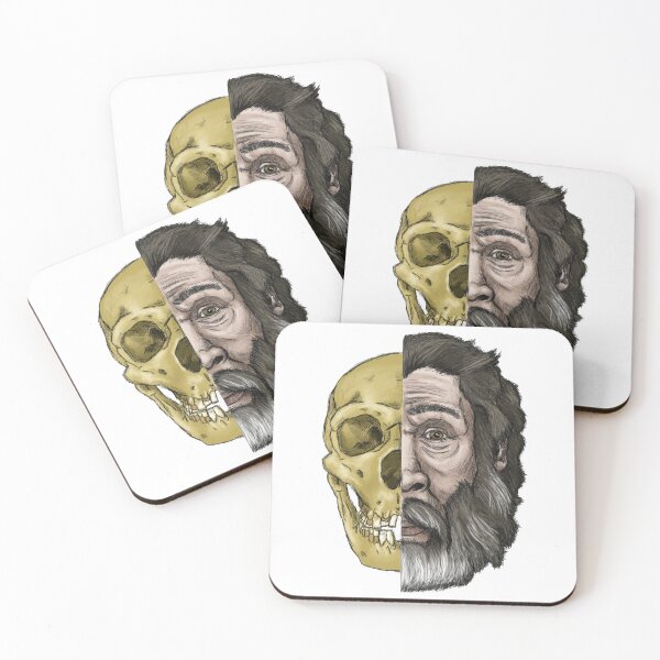Item preview, Shanidar 1 Neandertal Split Portrait designed and sold by WSnyder.