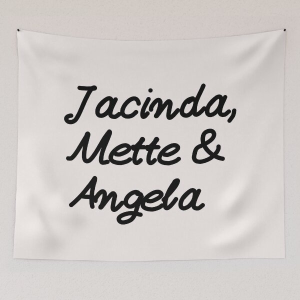 Item preview, Jacinda, Angela and Mette Female World Leaders Black Handwriting  designed and sold by Time4German.