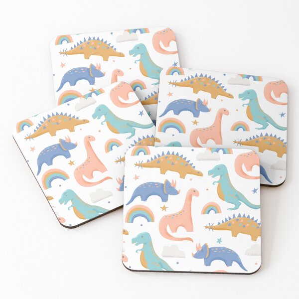 Item preview, Dinosaurios + Arcoiris designed and sold by latheandquill.