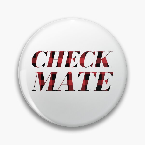 Item preview, CHECKMATE With Red Check Pattern designed and sold by THNKDESIGN.