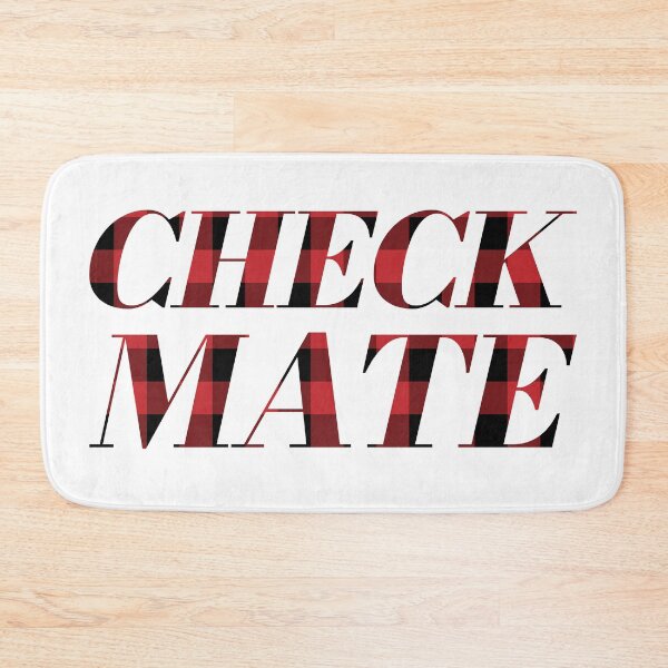 Item preview, CHECKMATE With Red Check Pattern designed and sold by THNKDESIGN.