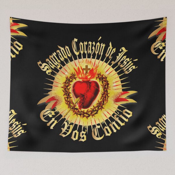 Item preview, Sagrado Corazon de Jesus Spanish for Sacred Heart of Jesus Catholic Detente  designed and sold by hispanicworld.