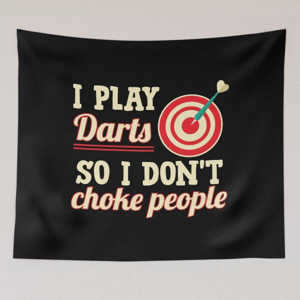 Item preview, I Play Darts So I Don't Choke People Funny Dart Bullseye designed and sold by tshirtexpressiv.