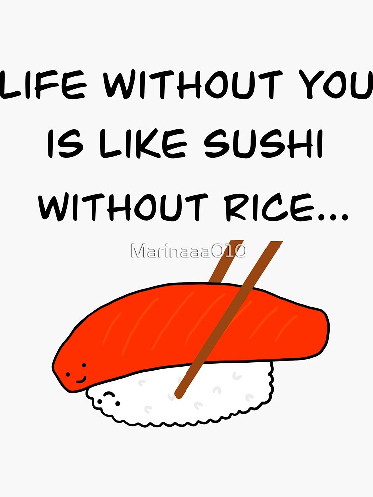 I Love Sushi Gifts For Sushi Lovers Sticker