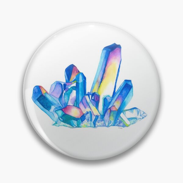 Item preview, Watercolor Rainbow Crystal Cluster  designed and sold by andrea262.