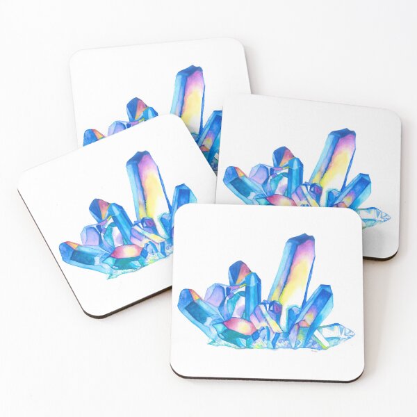 Item preview, Watercolor Rainbow Crystal Cluster  designed and sold by andrea262.