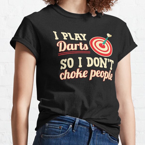 I Dont Mean to Be Darts Player Womens Petite Cut T-Shirt