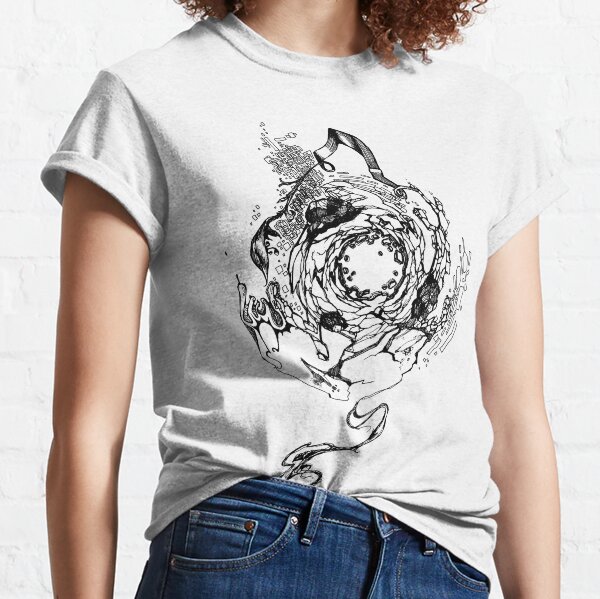 Hole in the Earth - Sketch Pen & Ink Illustration Classic T-Shirt