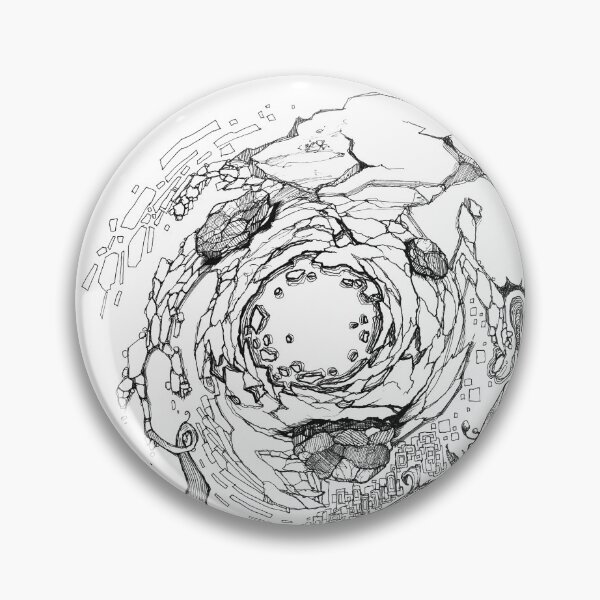 Item preview, Hole in the Earth - Sketch Pen & Ink Illustration designed and sold by jeffjag.