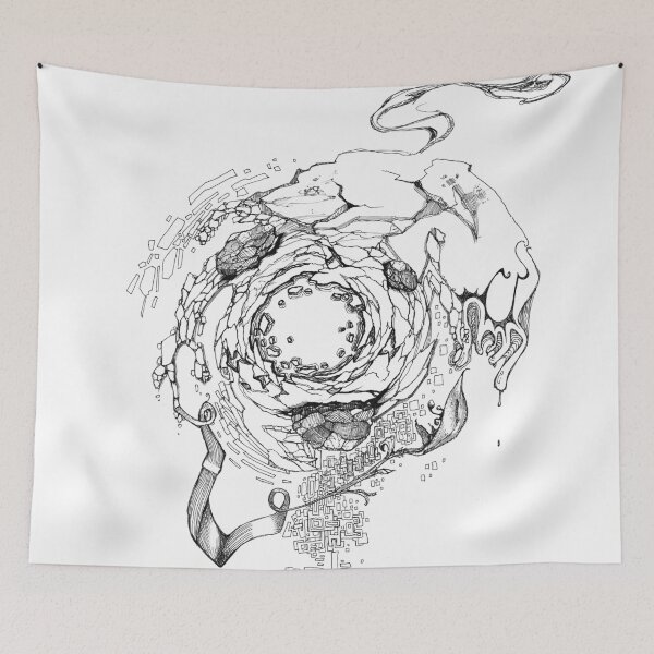 Item preview, Hole in the Earth - Sketch Pen & Ink Illustration designed and sold by jeffjag.