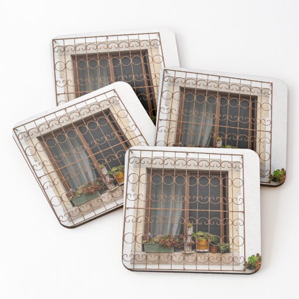 Item preview, Charming window sill with potted succulents and cactus. Taken in Alte, Portugal designed and sold by mkopka.