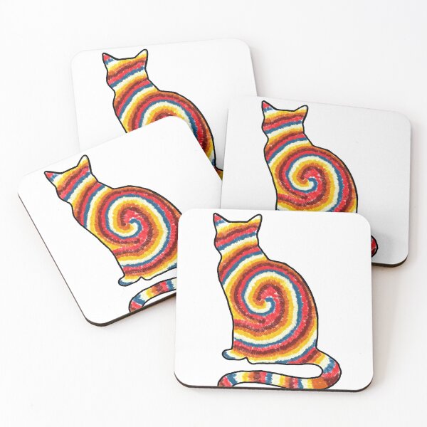 Item preview, Tye dye cat designed and sold by lydiiaphelps.