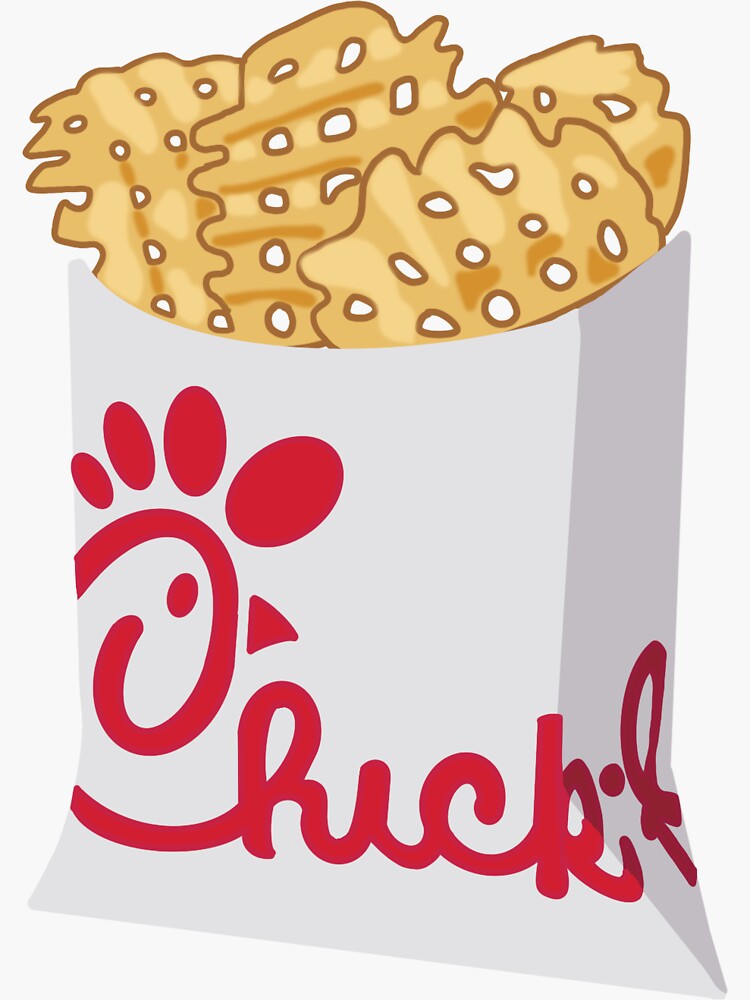 "waffle fries " Sticker for Sale by tiktoksunrise Redbubble